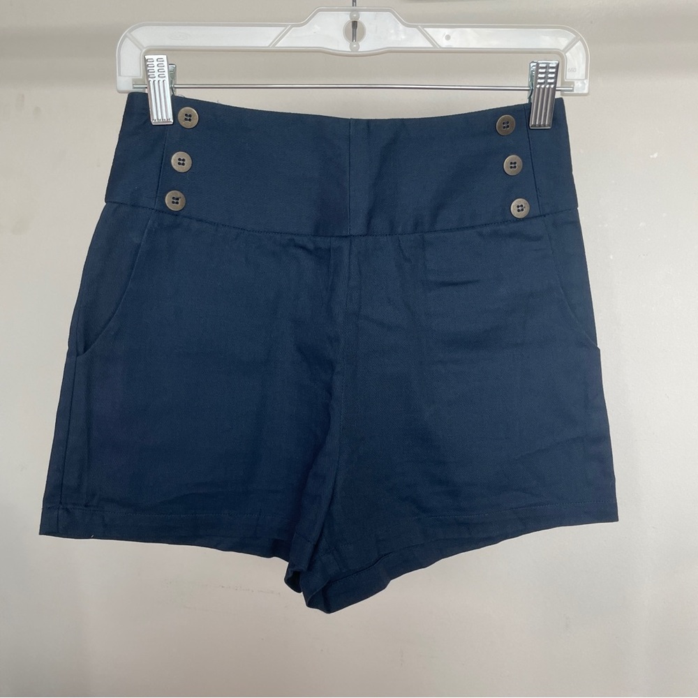 High waisted sailor shorts